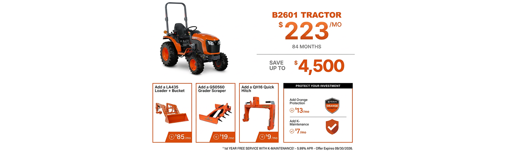 B2601 Tractor