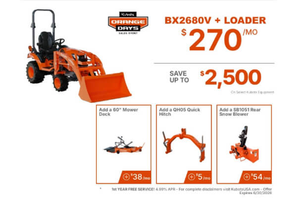 Kubota BX2680V + Loader